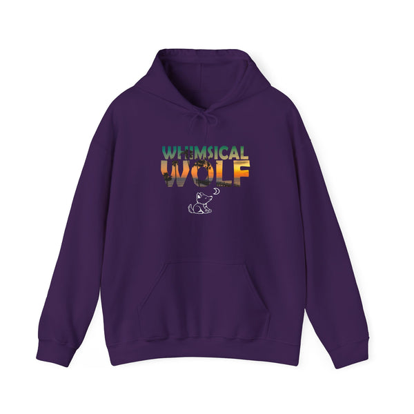 California Sunset Design - Whimsical Wolf