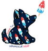 Bomb Pop Whimsical Wolf Sticker 2.5